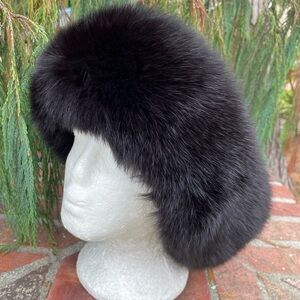 Genuine Fox Fur Headband Bohemian Hippie Neiman Marcus Beautiful